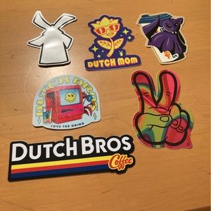Christmas, Halloween Arizona Rare Hard to Find Dutch Bros Stickers Lot of 22